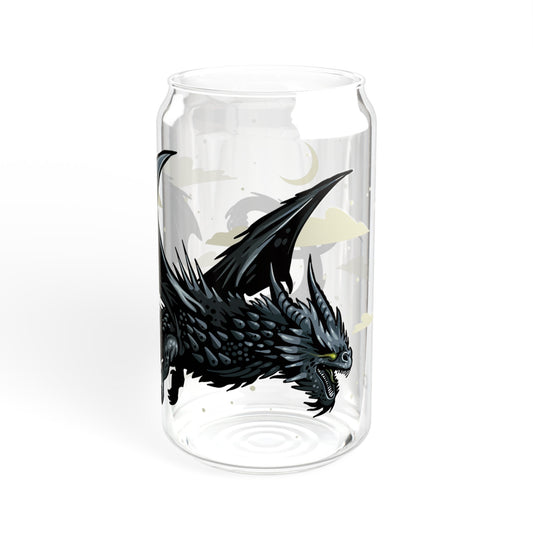 Night Dragon 16oz Can Glass