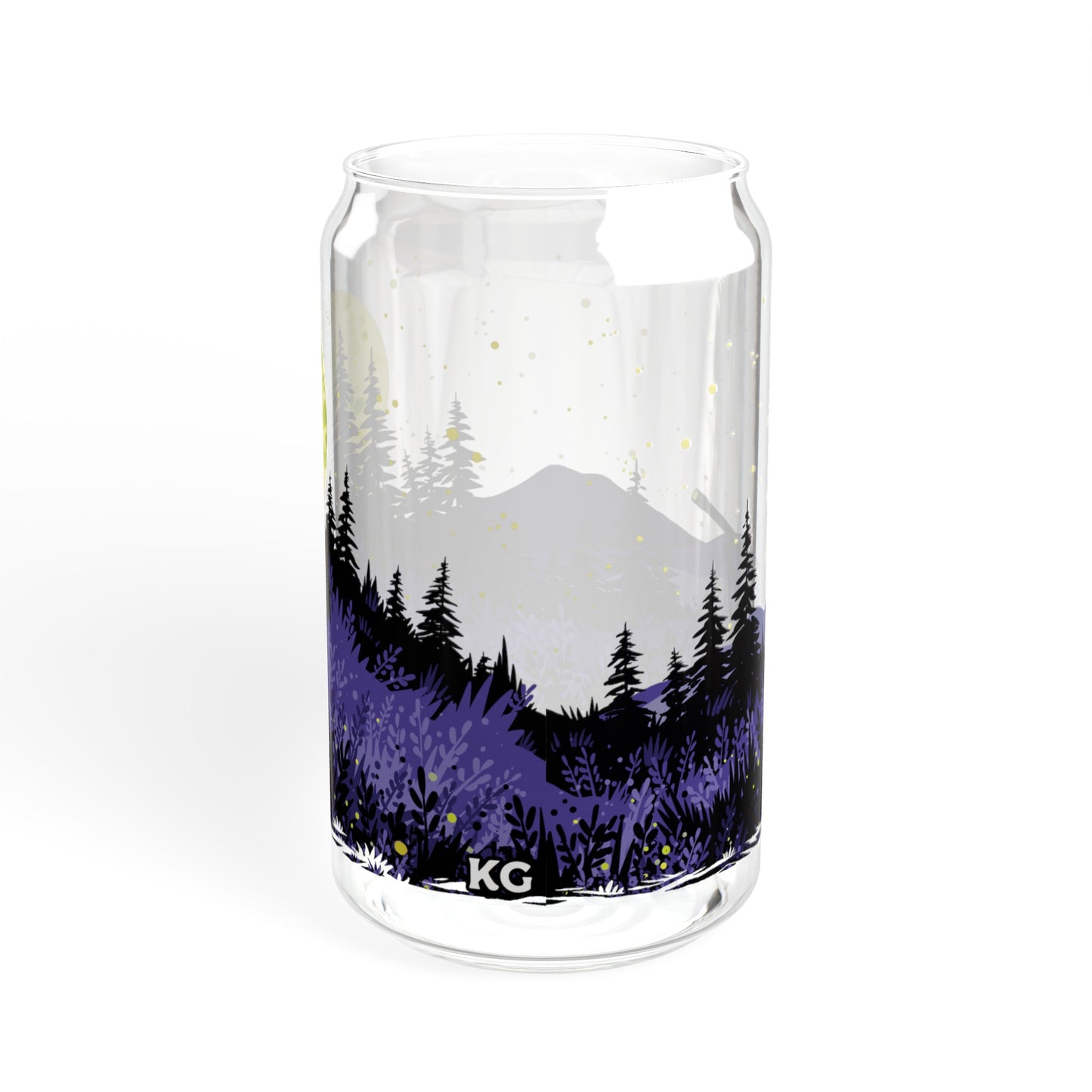 Night Sky (Purple) 16oz Can Glass