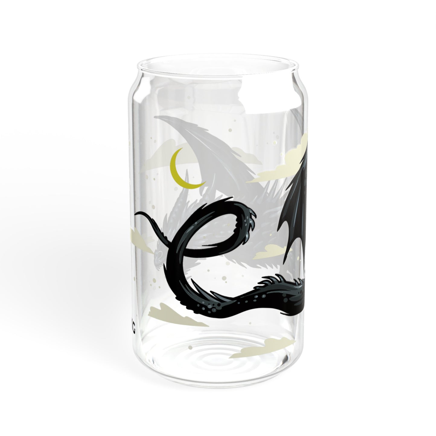 Night Dragon 16oz Can Glass