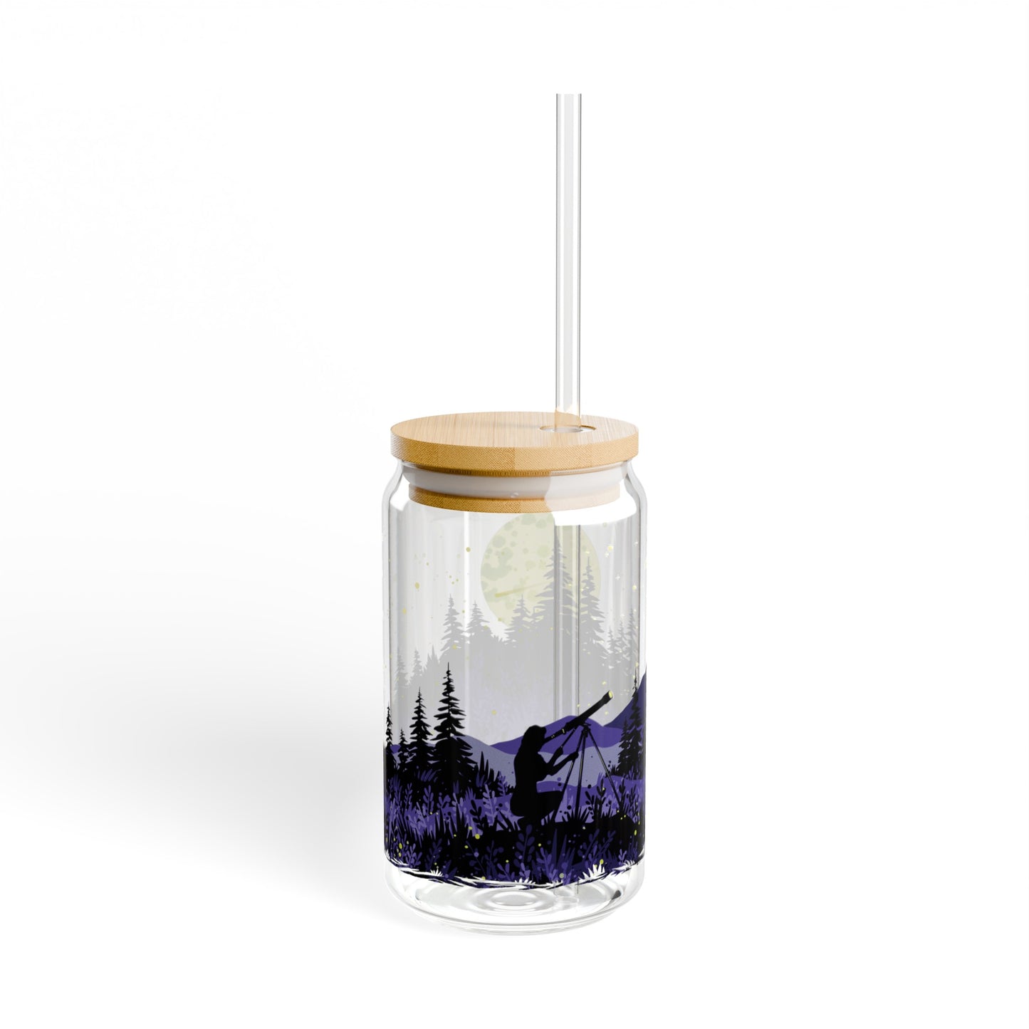 Night Sky (Purple) 16oz Can Glass