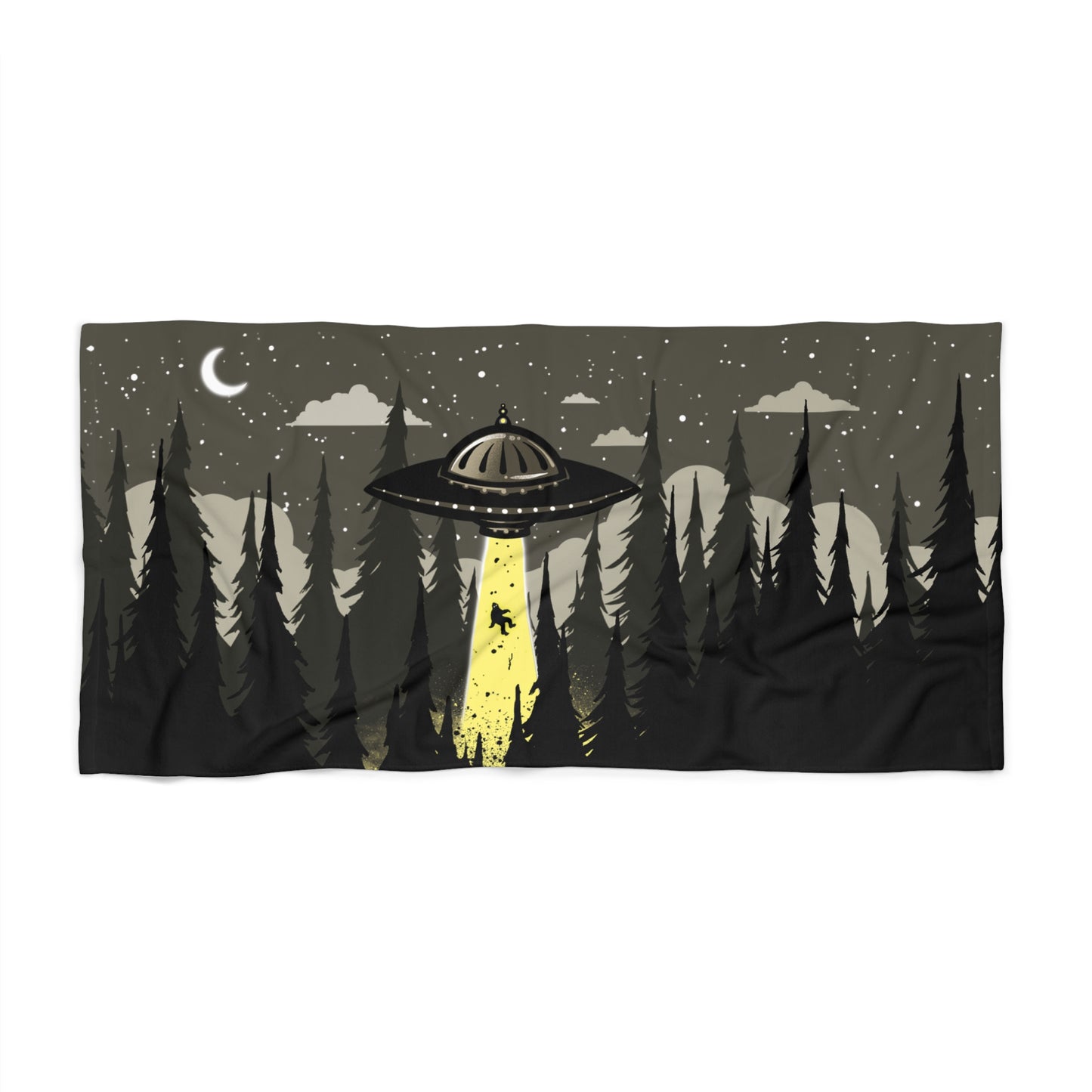 Visiting Sasquatch Beach Towel