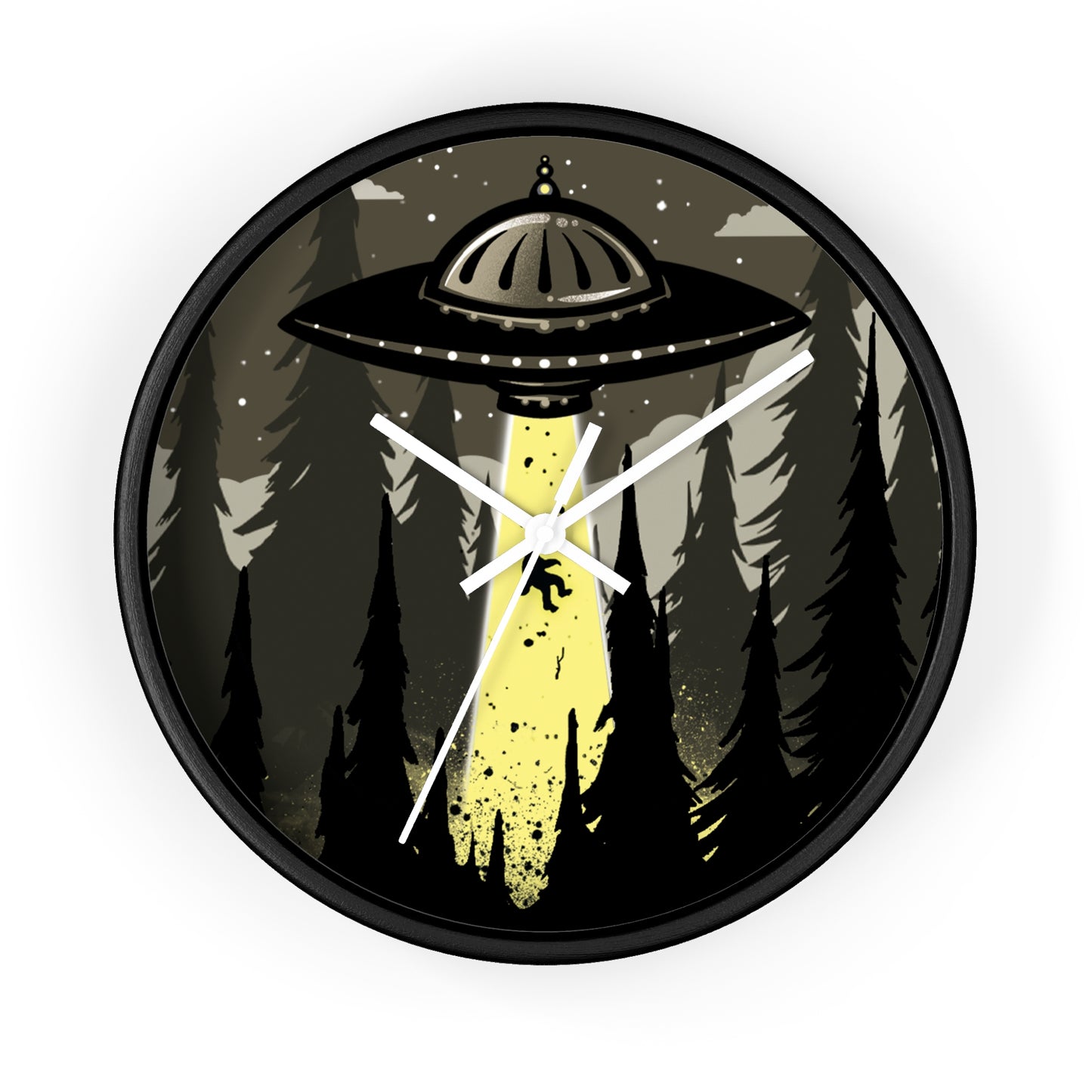 Visiting Sasquatch Wall Clock