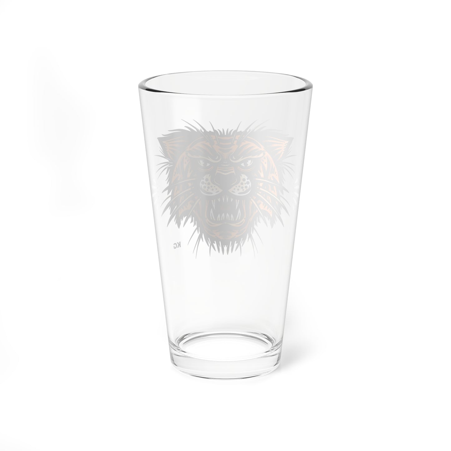 Tiger 16oz Bar Pint Glass