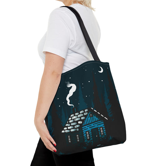 Blue Cabin Tote Bag