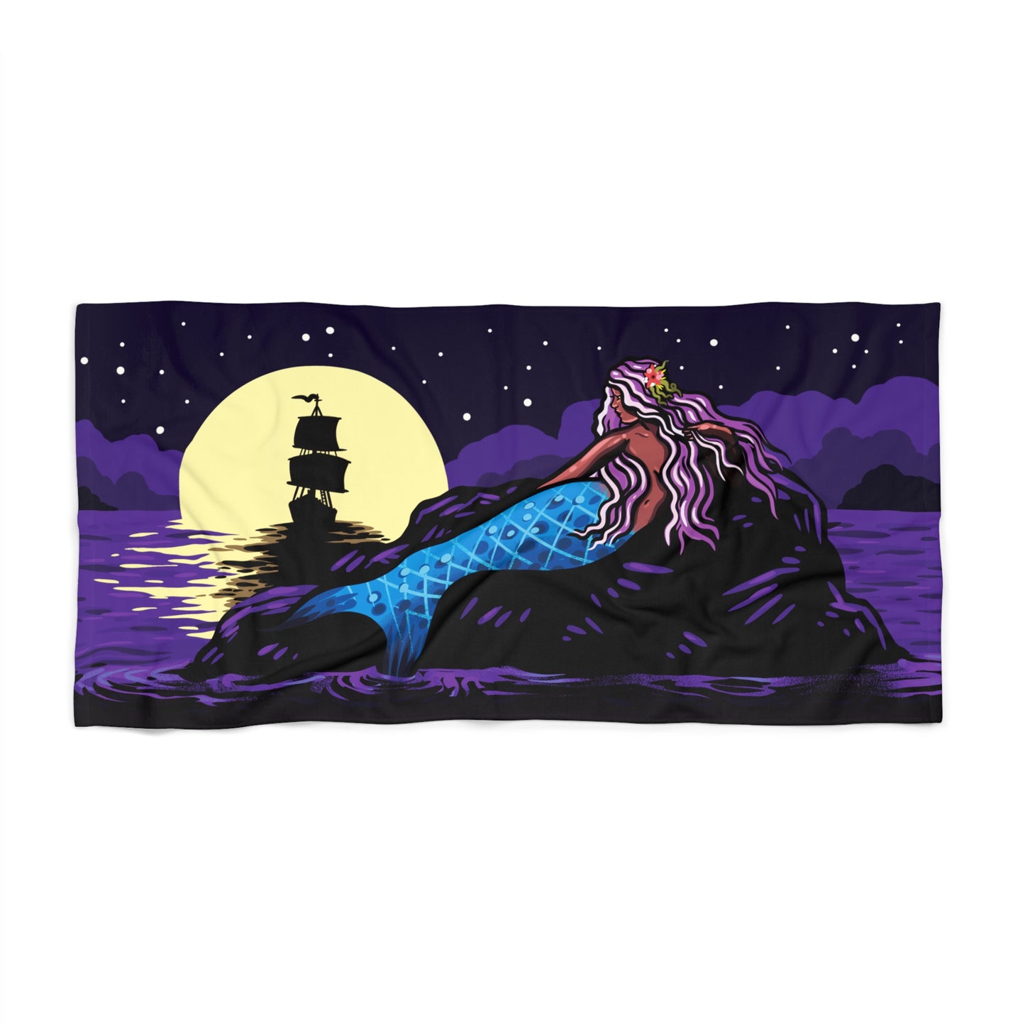 Night Siren Beach Towel