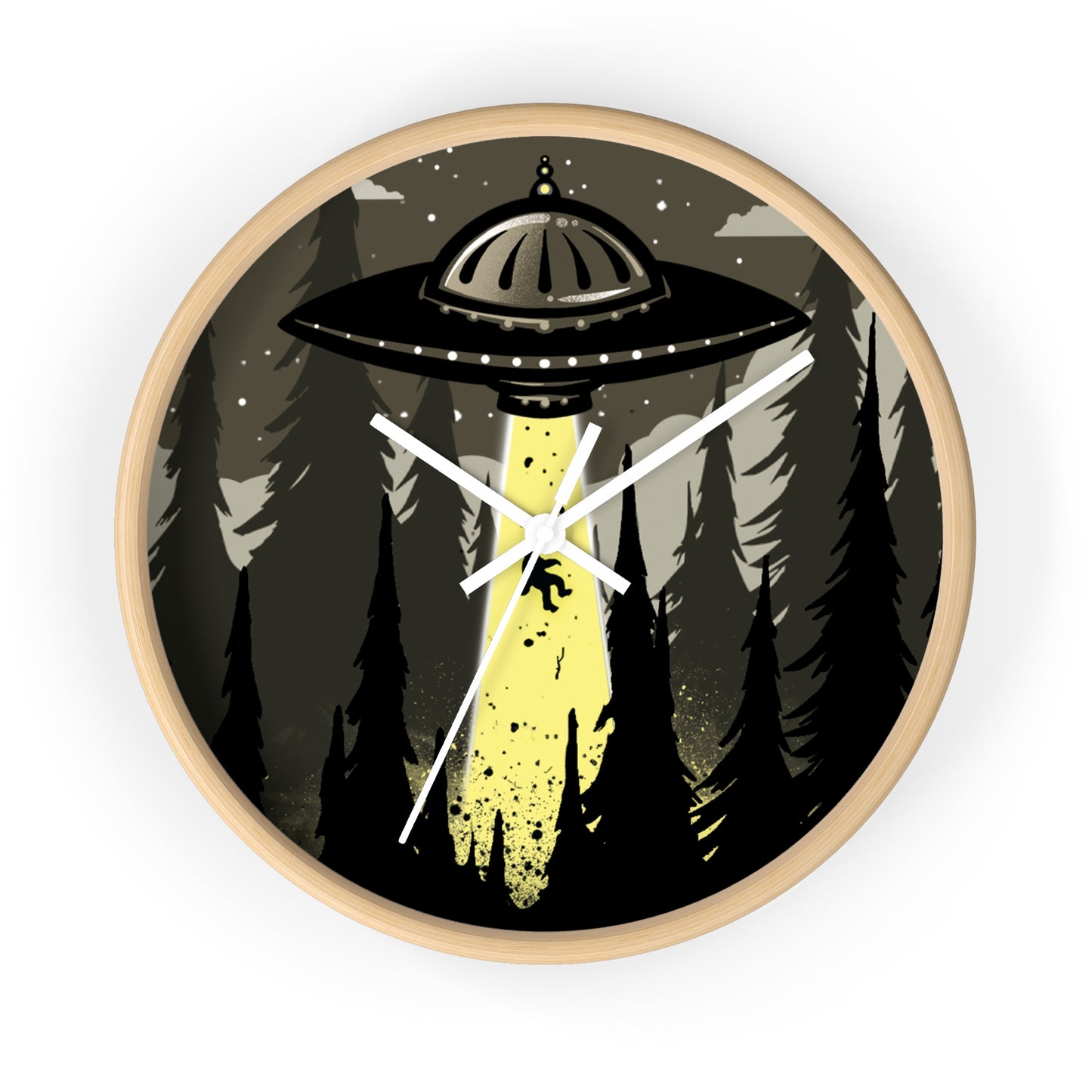 Visiting Sasquatch Wall Clock