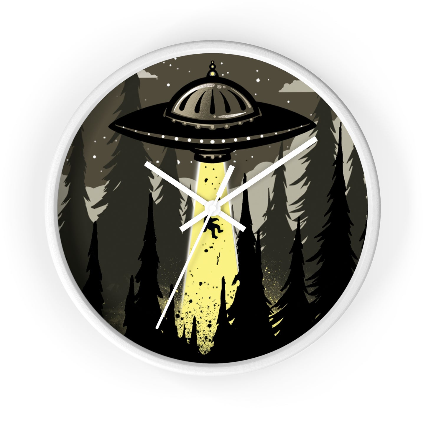 Visiting Sasquatch Wall Clock