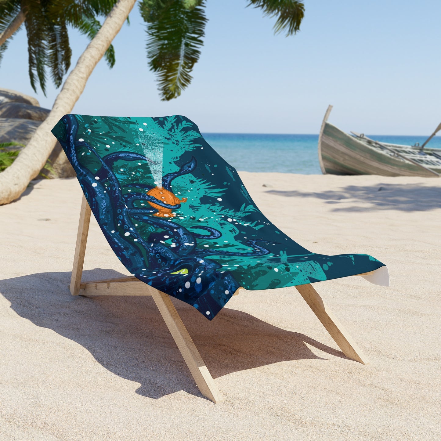 Sea Monster Beach Towel