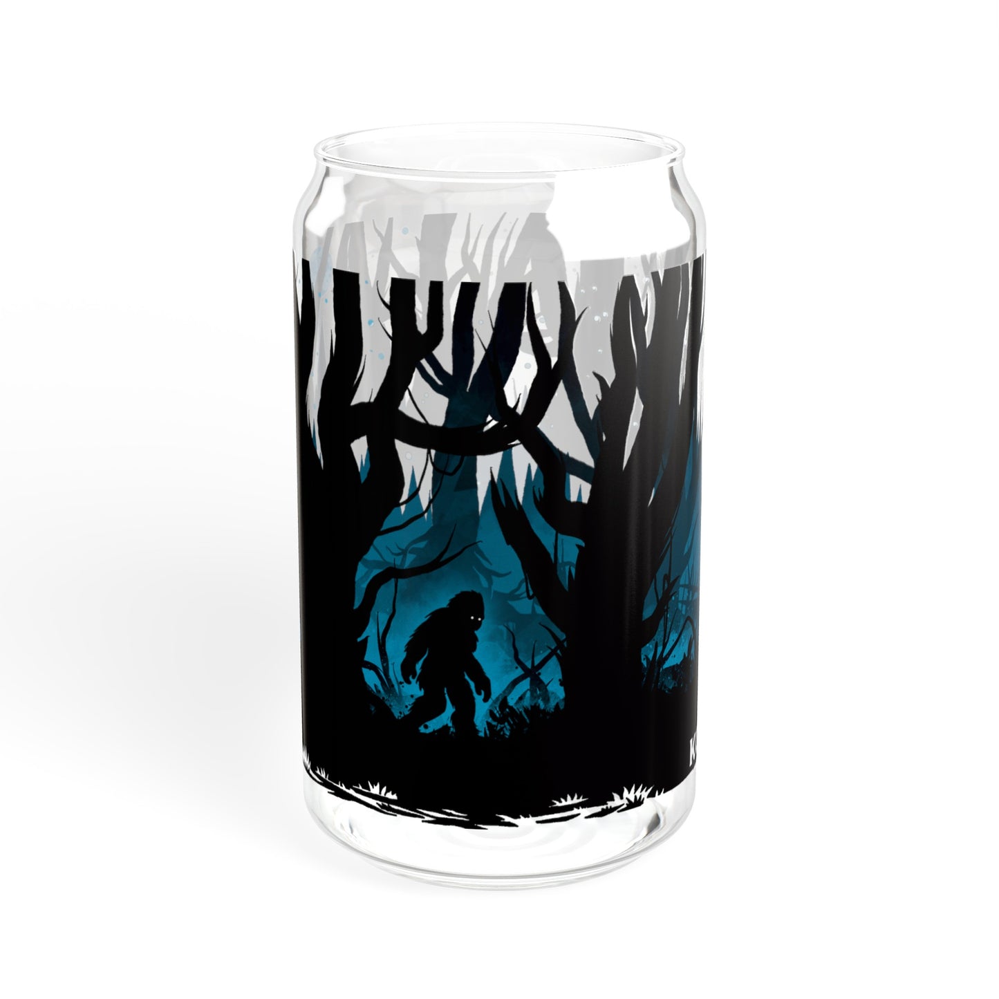 Searching For Sasquatch 16oz Can Glass