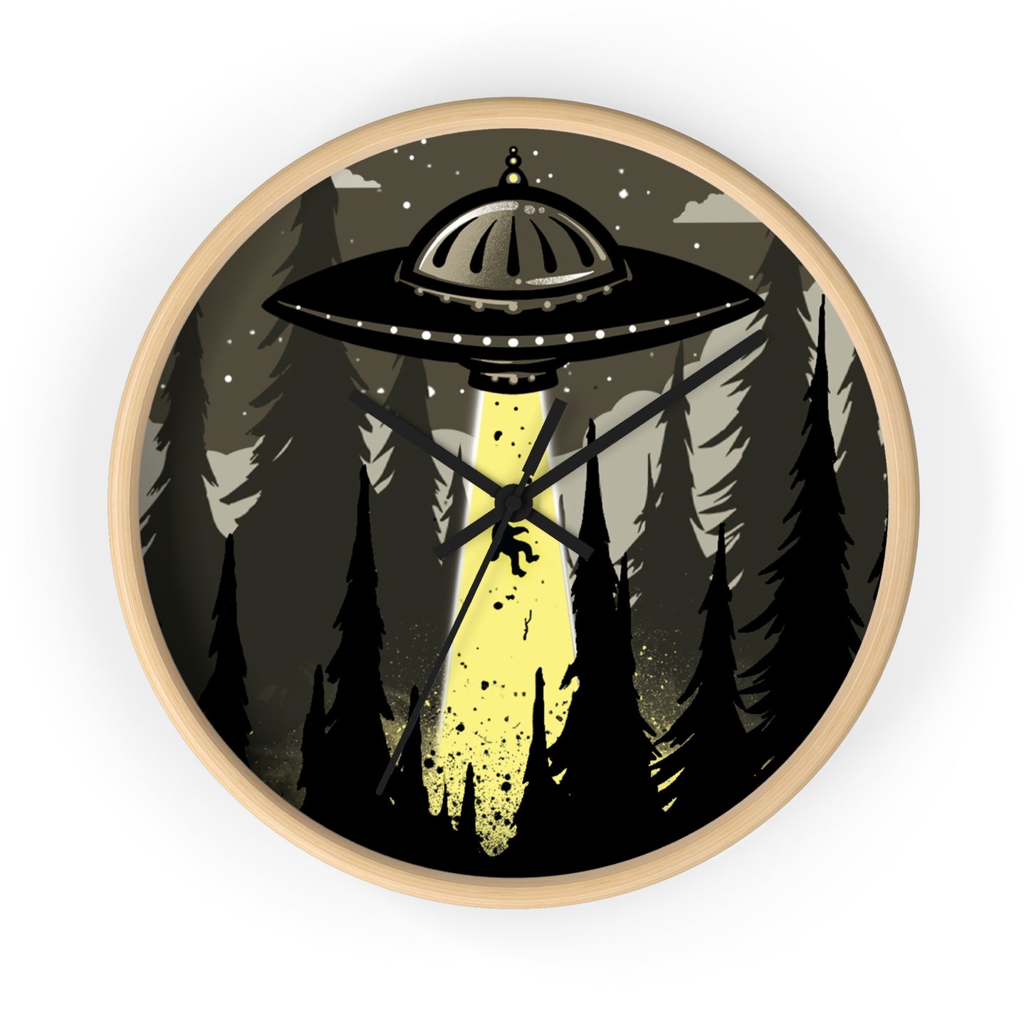 Visiting Sasquatch Wall Clock