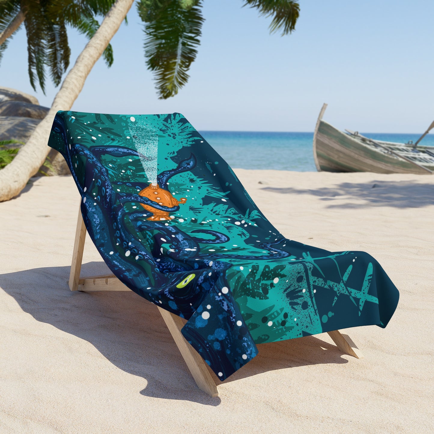 Sea Monster Beach Towel