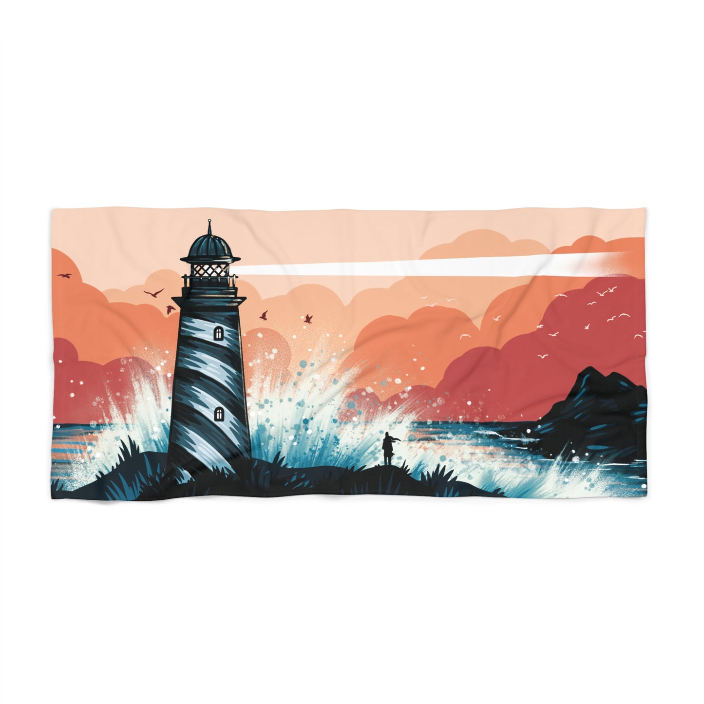 Lighthouse Beach Towel