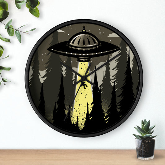 Visiting Sasquatch Wall Clock