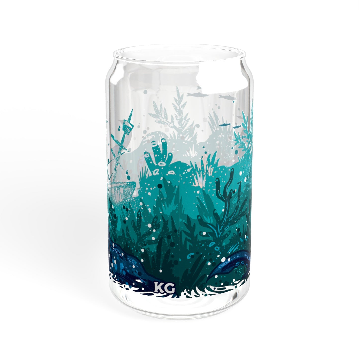 Sea Monster 16oz Can Glass